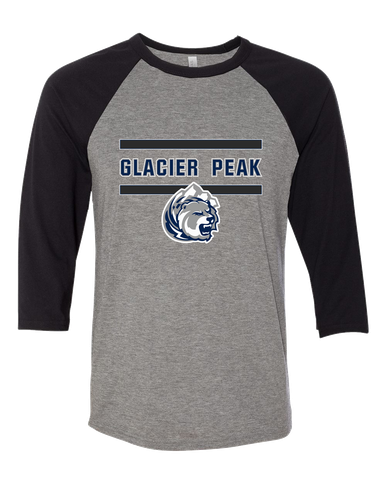 Glacier Peak Grizzlies Mascot #4 Men's Baseball T-Shirt