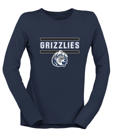 Glacier Peak Grizzlies Mascot #5 Women's Premium LS T-Shirt