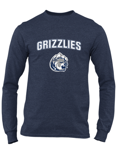 Glacier Peak Grizzlies Mascot #6 Men's LS T-Shirt