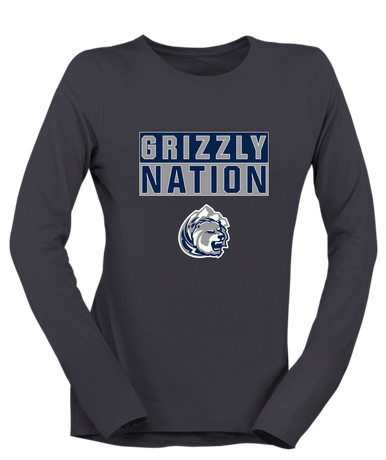 Glacier Peak Grizzlies Nation #1 Women's LS T-Shirt
