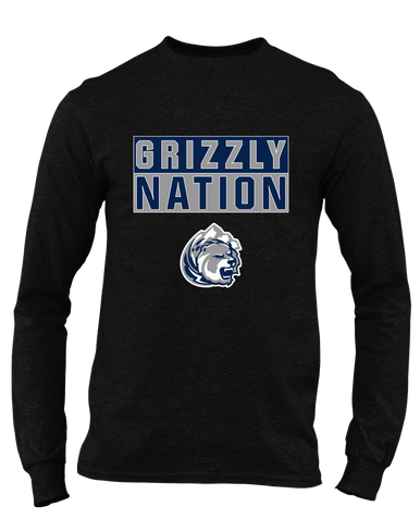 Glacier Peak Grizzlies Nation #1 Men's LS T-Shirt