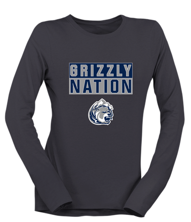 Glacier Peak Grizzlies Nation #1 Women's Premium LS T-Shirt