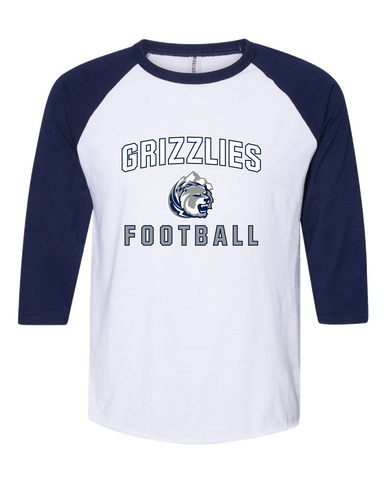Glacier Peak Grizzlies Football #1 Men's Baseball T-Shirt