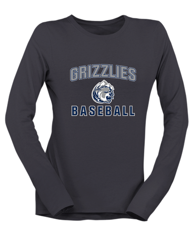 Glacier Peak Grizzlies Baseball #1 Women's Premium LS T-Shirt
