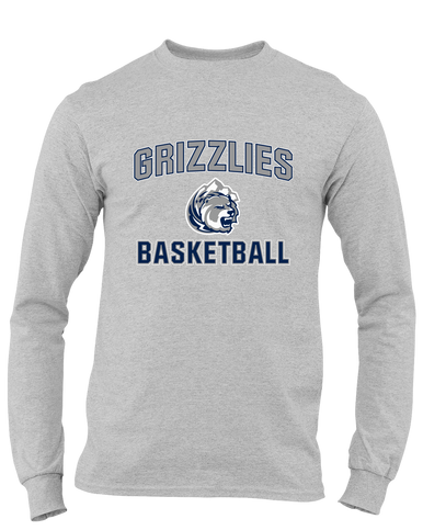 Glacier Peak Grizzlies Basketball #1 Men's LS T-Shirt