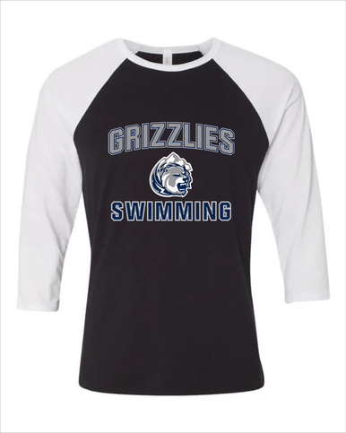 Glacier Peak Grizzlies Swimming Women's Baseball T-Shirt