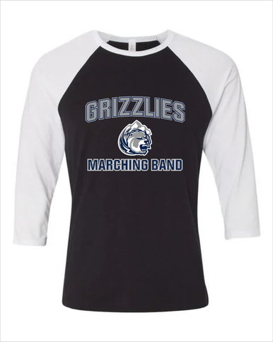 Glacier Peak Grizzlies Marching Band Men's Baseball T-Shirt