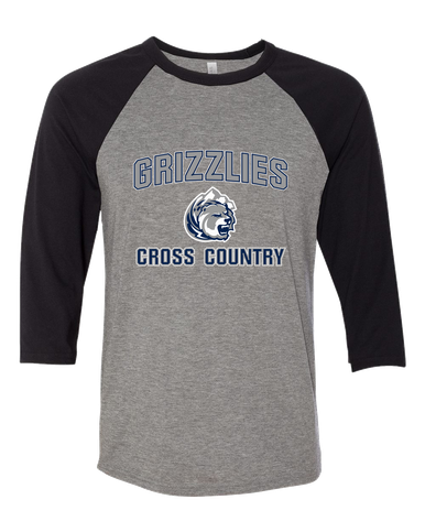 Glacier Peak Grizzlies Cross Country Men's Baseball T-Shirt