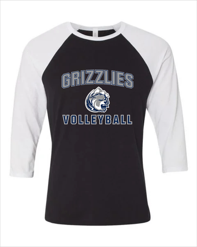 Glacier Peak Grizzlies Volleyball Women's Baseball T-Shirt
