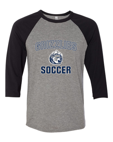 Glacier Peak Grizzlies Soccer #1 Women's Baseball T-Shirt
