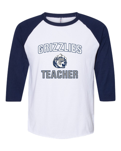 Glacier Peak Grizzlies Teacher Women's Baseball T-Shirt