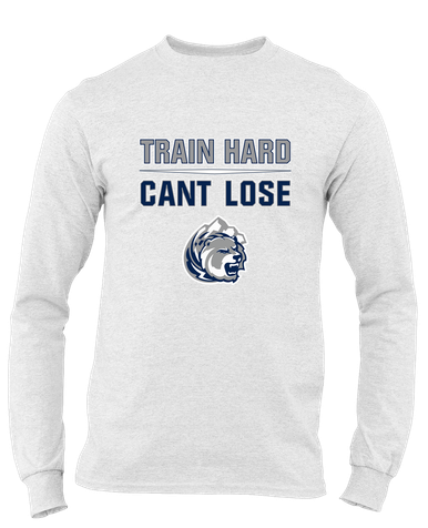 Glacier Peak Grizzlies Train Hard, Can't Lose Men's Premium LS T-Shirt