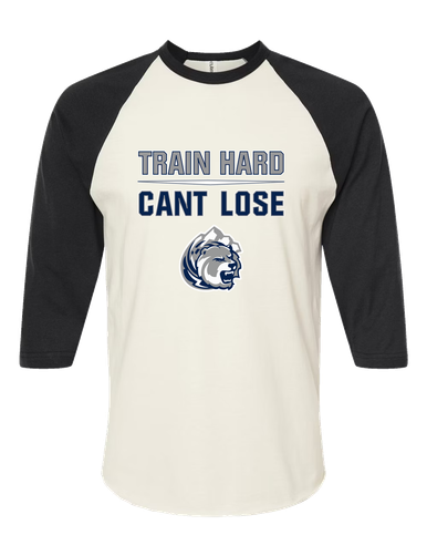 Glacier Peak Grizzlies Train Hard, Can't Lose Men's Baseball T-Shirt
