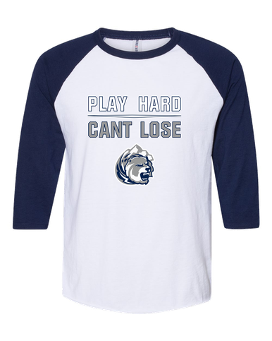 Glacier Peak Grizzlies Play Hard, Can't Lose Men's Baseball T-Shirt