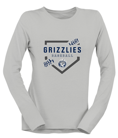 Glacier Peak Grizzlies Baseball #2 Women's Premium LS T-Shirt