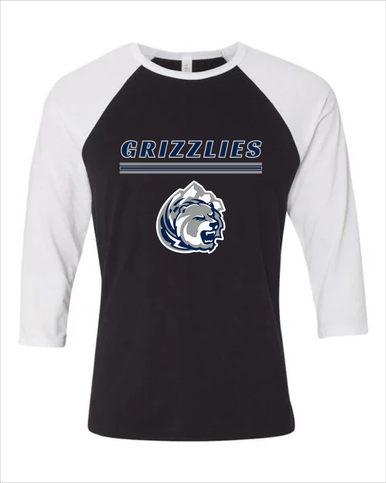 Glacier Peak Grizzlies Mascot #8 Men's Baseball T-Shirt