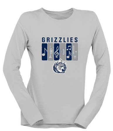 Glacier Peak Grizzlies Band # 2 Women's LS T-Shirt