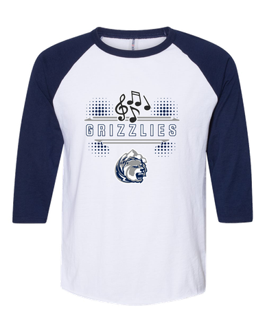 Glacier Peak Grizzlies Band # 3 Men's Baseball T-Shirt