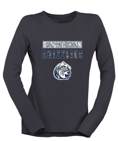 Glacier Peak Grizzlies Mascot #9 Women's LS T-Shirt