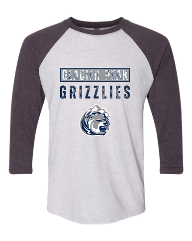 Glacier Peak Grizzlies Mascot #9 Women's Baseball T-Shirt