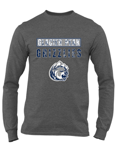 Glacier Peak Grizzlies Mascot #9 Men's Premium LS T-Shirt