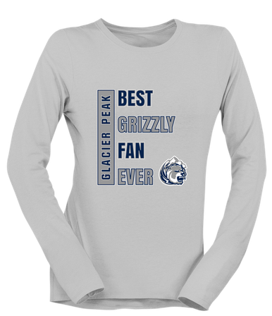 Glacier Peak Grizzlies Best Grizzly Fan Women's LS T-Shirt