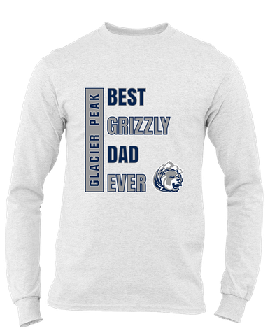 Glacier Peak Grizzlies Best Grizzly Dad Men's Premium LS T-Shirt