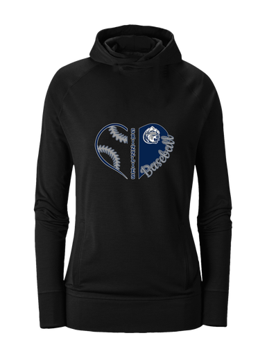 Glacier Peak Grizzlies Heart Baseball Women's Hoodie