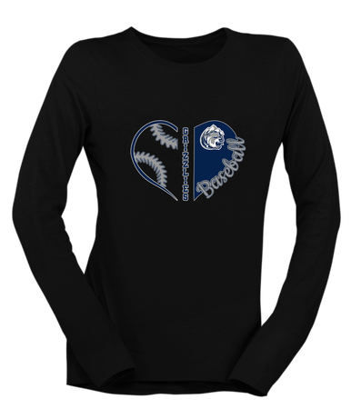 Glacier Peak Grizzlies Heart Baseball Women's Premium LS T-Shirt