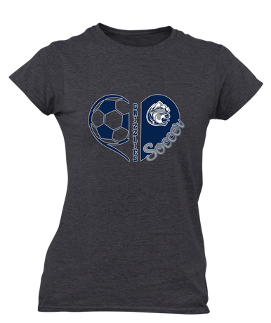 Glacier Peak Grizzlies Heart Soccer Women's SS T-Shirt