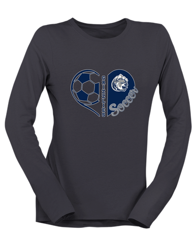 Glacier Peak Grizzlies Heart Soccer Women's LS T-Shirt