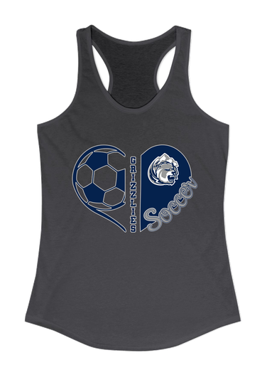 Glacier Peak Grizzlies Heart Soccer Women's Tank Top