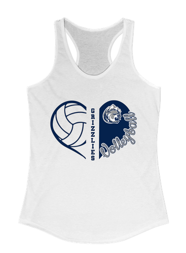 Glacier Peak Grizzlies Heart Volleyball Women's Tank Top
