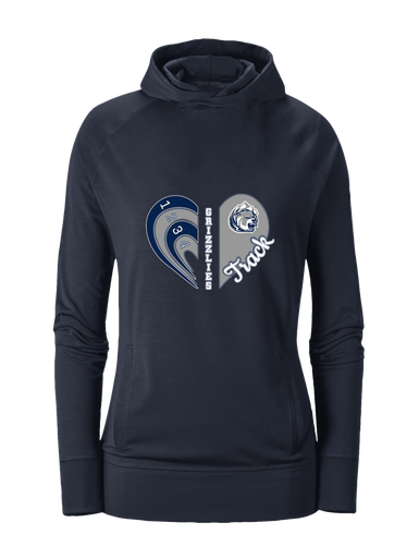 Glacier Peak Grizzlies Heart Track Women's Hoodie