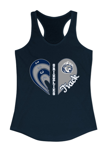 Glacier Peak Grizzlies Heart Track Women's Tank Top