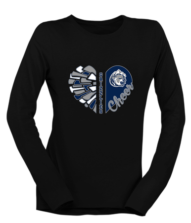 Glacier Peak Grizzlies Heart Cheer Women's Premium LS T-Shirt