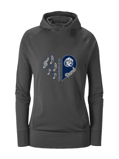 Glacier Peak Grizzlies Heart Band Women's Hoodie