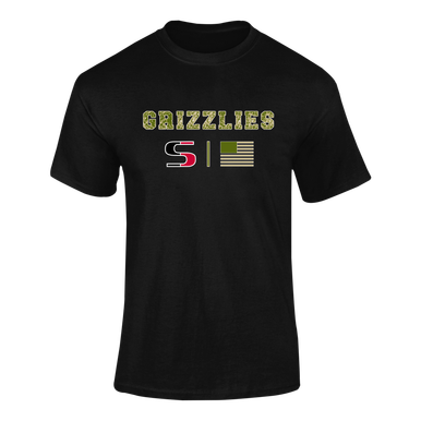 Sunnyside Grizzlies Camo Flag Men's Premium SS T-Shirt