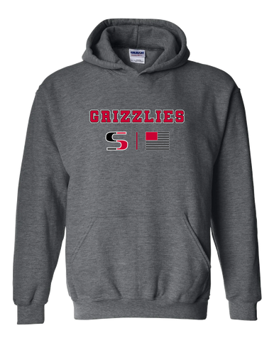 Sunnyside Grizzlies Team Colors Flag Men's Hoodie