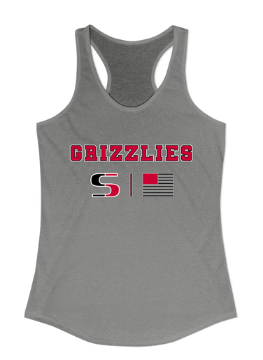 Sunnyside Grizzlies Team Colors Flag Women's Tank Top