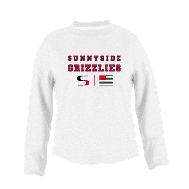 Sunnyside Grizzlies Spirit Flag Women's Sweatshirt