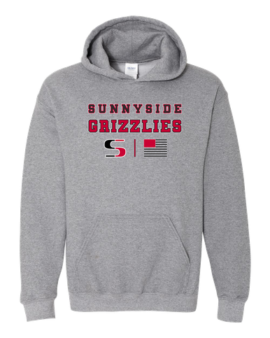 Sunnyside Grizzlies Spirit Flag Men's Hoodie