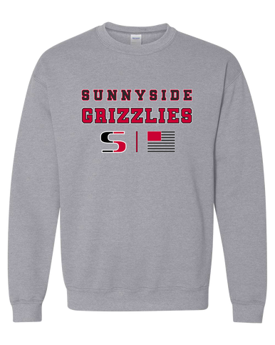 Sunnyside Grizzlies Spirit Flag Men's Sweatshirt