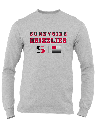Sunnyside Grizzlies Spirit Flag Men's LS T-Shirt