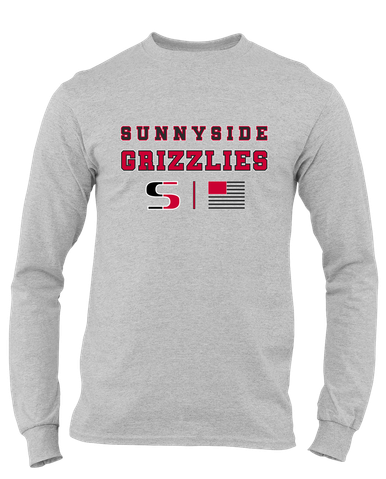 Sunnyside Grizzlies Spirit Flag Men's Premium LS T-Shirt
