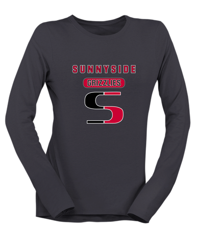 Sunnyside Grizzlies Mascot #3 Women's Premium LS T-Shirt