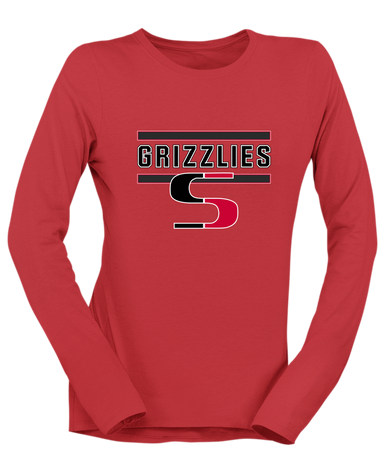 Sunnyside Grizzlies Mascot #5 Women's LS T-Shirt