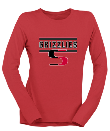Sunnyside Grizzlies Mascot #5 Women's Premium LS T-Shirt