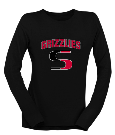 Sunnyside Grizzlies Mascot #6 Women's LS T-Shirt