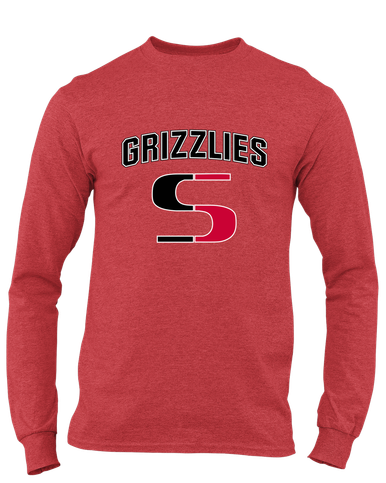 Sunnyside Grizzlies Mascot #6 Men's LS T-Shirt